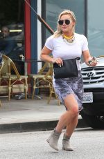 HILARY DUFF Leaves LA Conversation Cafe in West Hollywood