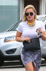 HILARY DUFF Leaves LA Conversation Cafe in West Hollywood
