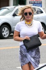 HILARY DUFF Leaves LA Conversation Cafe in West Hollywood