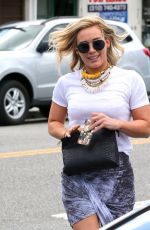 HILARY DUFF Leaves LA Conversation Cafe in West Hollywood