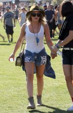 HILARY DUFF Out and About at Coachella