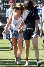 HILARY DUFF Out and About at Coachella