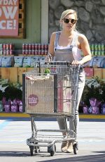HILARY DUFF Shopping at Whole Foods in Studio City