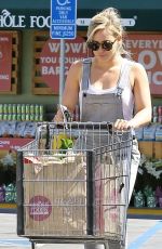 HILARY DUFF Shopping at Whole Foods in Studio City