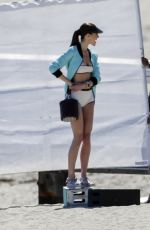 HILARY RODA at Photoshoot for Vogue on the Beach in Malibu