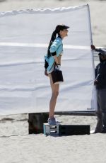 HILARY RODA at Photoshoot for Vogue on the Beach in Malibu