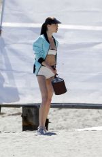 HILARY RODA at Photoshoot for Vogue on the Beach in Malibu