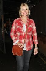 HOLLY WILLOUGHBY Arrives at Riverside Studios in London