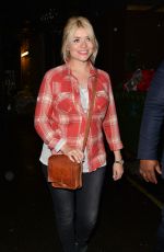 HOLLY WILLOUGHBY Arrives at Riverside Studios in London