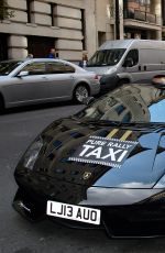 IMOGEN THOMAS at 1st London Lamborghini Taxi by Pure Rally Photocall