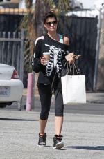 JAMIE ALEXANDER in Leggings Out and About in Los Angeles
