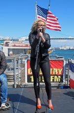 JAMIE LYNN SPEARS Performs on USS Iowa in San Pedro