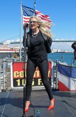 JAMIE LYNN SPEARS Performs on USS Iowa in San Pedro