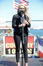 JAMIE LYNN SPEARS Performs on USS Iowa in San Pedro