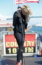 JAMIE LYNN SPEARS Performs on USS Iowa in San Pedro