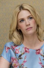 JANUARY JONES at Mad Men Press Conference in Beverly Hills