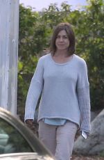 JENNIFER ANISTON on the Set of Cake Movie in Los Angeles