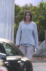 JENNIFER ANISTON on the Set of Cake Movie in Los Angeles