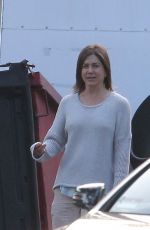 JENNIFER ANISTON on the Set of Cake Movie in Los Angeles