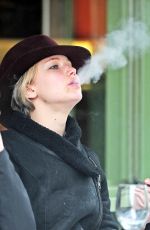 JENNIFER LAWRENCE and Nicholas Hoult Out and About in London