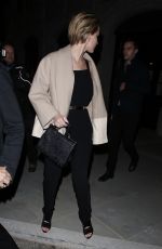 JENNIFER LAWRENCE Out for Dinner in London