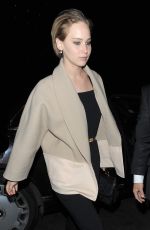 JENNIFER LAWRENCE Out for Dinner in London