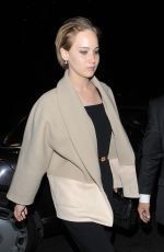 JENNIFER LAWRENCE Out for Dinner in London