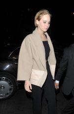 JENNIFER LAWRENCE Out for Dinner in London