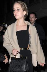 JENNIFER LAWRENCE Out for Dinner in London