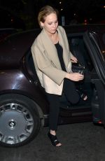 JENNIFER LAWRENCE Out for Dinner in London