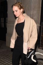 JENNIFER LAWRENCE Out for Dinner in London