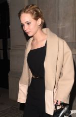 JENNIFER LAWRENCE Out for Dinner in London