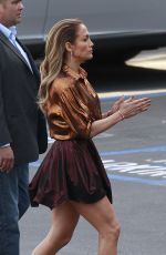 JENNIFER LOPEZ Arrives at Set of American Idol in Los Angeles