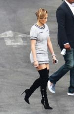 JENNIFER LOPEZ in Short Dress and Over Knee Boots at American Idol Studio