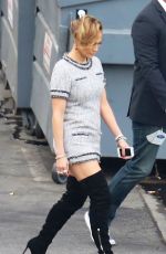 JENNIFER LOPEZ in Short Dress and Over Knee Boots at American Idol Studio