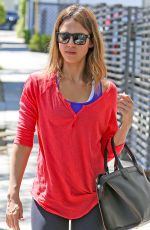 JESSICA ALBA in Leggings Out in Los Angeles 2804