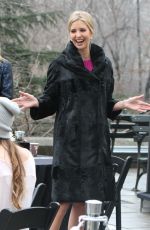 JOAN RIVERS and IVANKA TRUM on the Set of Celebrity Apprentice in Central Park