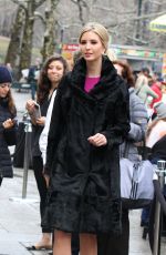 JOAN RIVERS and IVANKA TRUM on the Set of Celebrity Apprentice in Central Park