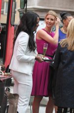 JOAN RIVERS and IVANKA TRUM on the Set of Celebrity Apprentice in Central Park