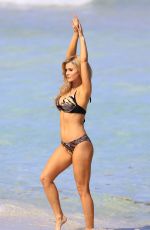 JOANNA KRUPA in Bikini on Set of Her New Swimwear Line Photoshoot in Miami