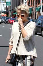 JULIANNE HOUGH at a Nail Salon in Beverly Hills