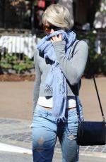 JULIANNE HOUGH in Jeans at the Grove in Los Angeles