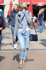 JULIANNE HOUGH in Jeans at the Grove in Los Angeles