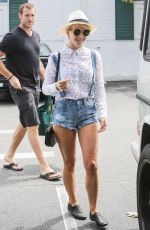 JULIANNE HOUGH in Shorts at Bristol Farms in Los Angeles