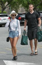 JULIANNE HOUGH in Shorts at Bristol Farms in Los Angeles