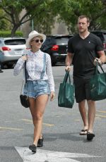 JULIANNE HOUGH in Shorts at Bristol Farms in Los Angeles