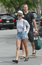 JULIANNE HOUGH in Shorts at Bristol Farms in Los Angeles