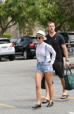 JULIANNE HOUGH in Shorts at Bristol Farms in Los Angeles