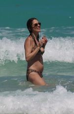 JULIE GONZALO in Bikini at a Beach in Miami