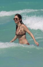 JULIE GONZALO in Bikini at a Beach in Miami